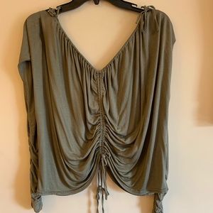 MAJE Paris adjustable ruffle shirt